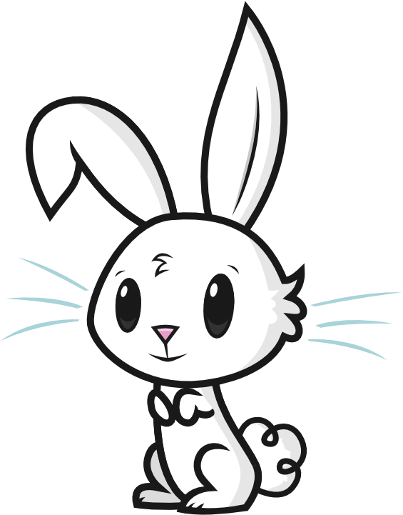 Pink nose Fluffy Bunny